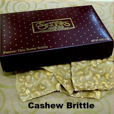 Cashew Brittle Gift Boxed 1 Pound